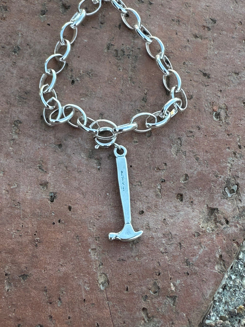 Handcrafted Sterling Silver Hammer Charm