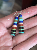 Santo Domingo Layered Multistone Earrings by Ronald Chavez, Stacked Gems #3