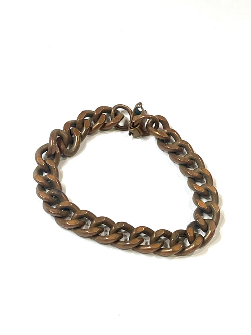 Vintage Handmade Copper Chain Bracelet