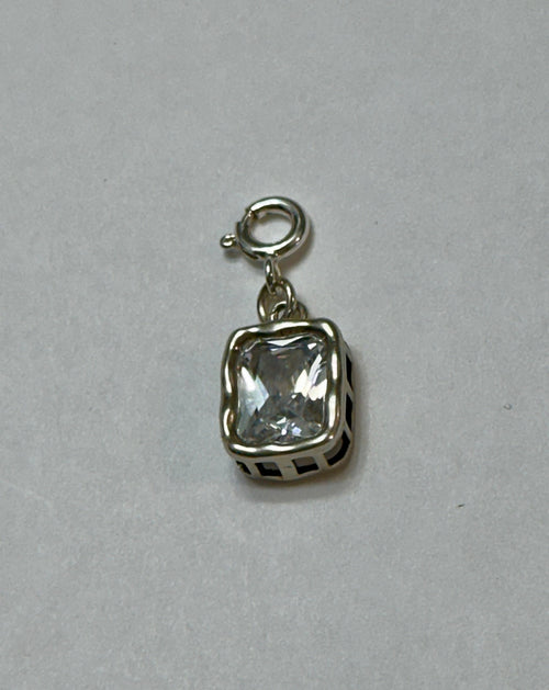 Sterling Silver CZ Charm