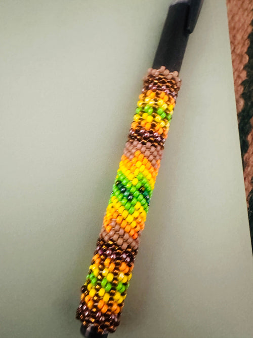 Handcrafted Muticolor Beaded Pen