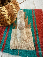 Old Pawn Navajo Hand Stamped Sterling Silver Ring Size 6