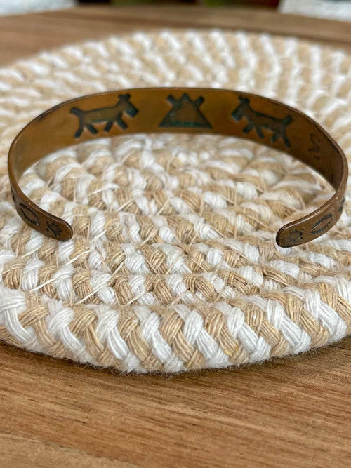 Vintage Handmade Copper Cuff