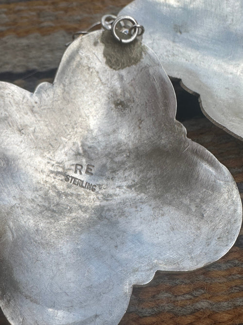 Old Pawn Sterling Silver Concho Dangles