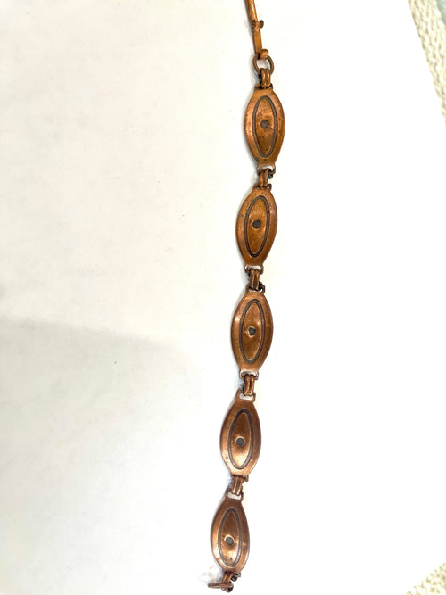 Vintage Handmade Copper Link Bracelet