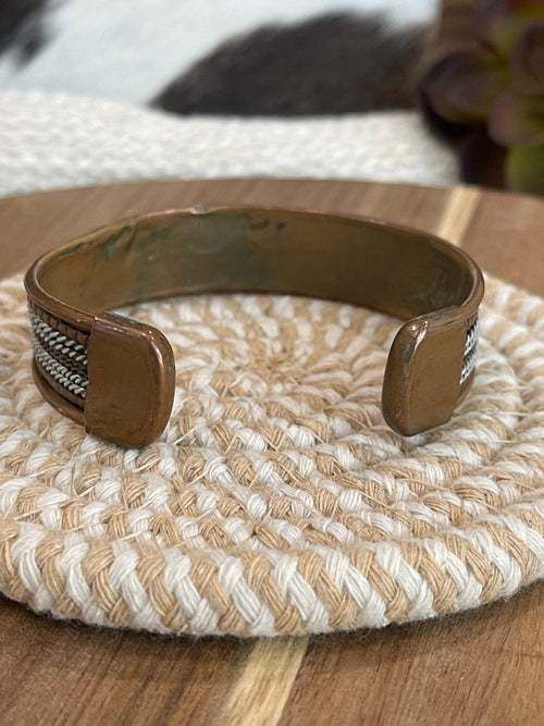 Vintage Handmade Copper Cuff