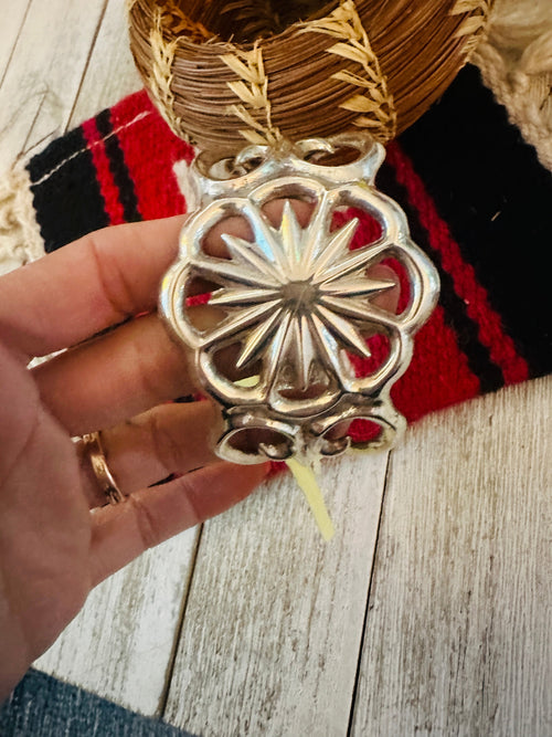 Vintage Old Pawn Hand Silver Cuff Bracelet