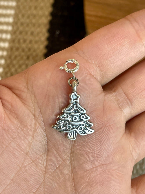 Handcrafted Sterling Silver CHRISTMAS TREE Charm