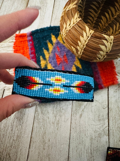 Handcrafted Handmade Beaded Barrette