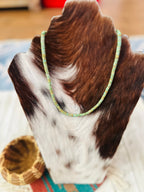 Handcrafted Kingman Turquoise & Sterling Silver Beaded Necklace