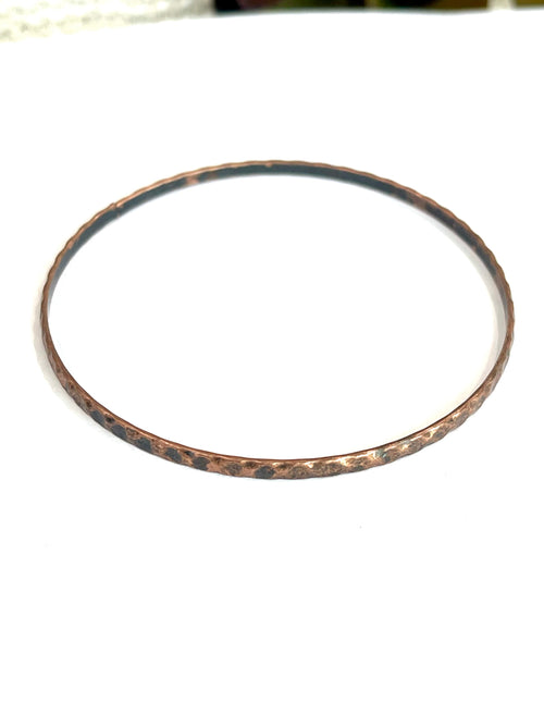 Vintage Handmade Copper Bangle Bracelet