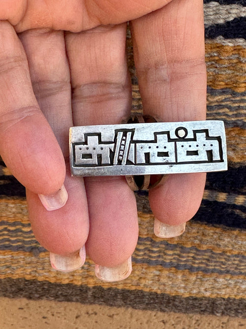 Old Pawn Sterling Silver Navajo Pueblo Ring Size 7
