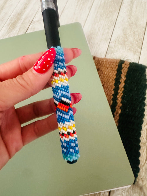 Navajo Made Muticolor Beaded Pen