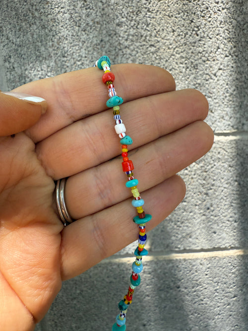 “The Golden Collection” Beaded Bliss Handmade Beaded Necklace 16” style 1