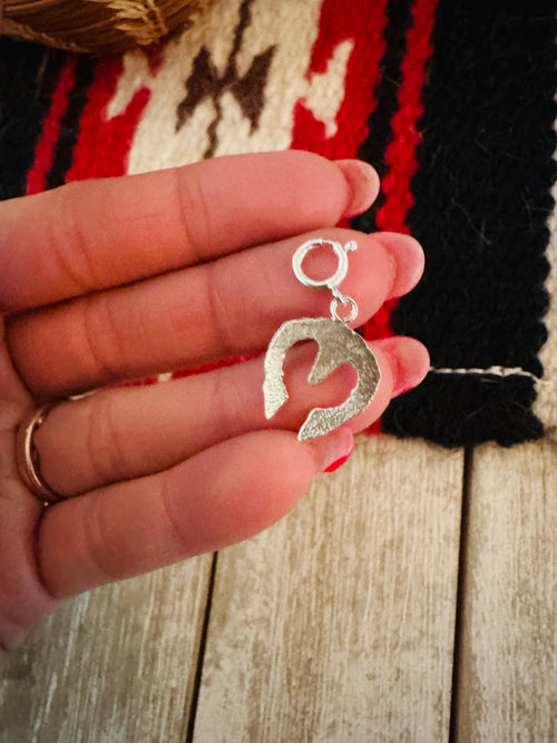 Handcrafted Turquoise & Sterling Silver Naja Charm