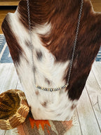 Navajo Sterling Silver & Gold Beaded Chain Necklace