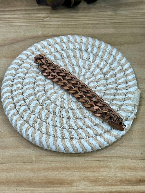 Vintage Handmade Copper Chain Bracelet