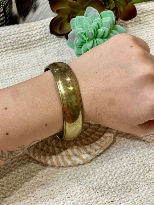 Vintage Handmade Copper Bangle Bracelet