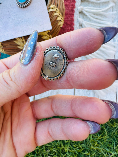 Handcrafted Old Pawn Sterling Silver & Turquoise Post Earrings