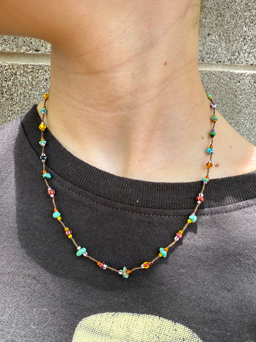 “The Golden Collection” Beaded Bliss Handmade Beaded Necklace 16” STYLE 4