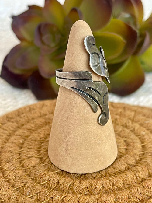Old Pawn Vintage Sterling Silver Adjustable Ring