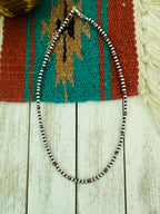 Handcrafted Sterling Silver Pearl & Purple Spiny Beaded 16” Necklace