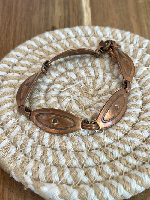 Vintage Handmade Copper Link Bracelet