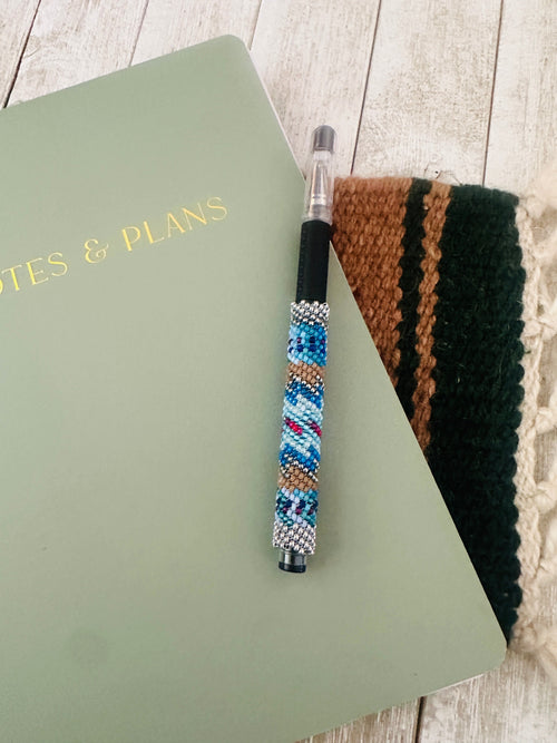 Navajo Made Muticolor Beaded Pen