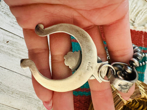 Handcrafted Sterling Silver & Turquoise Beaded Naja Necklace