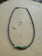 Handmade Sterling Silver Sonoran Mountain Beaded Necklace