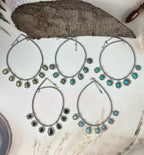 Handmade Sterling Silver Beaded Multi Stone Necklace "Signed Nizhoni"
