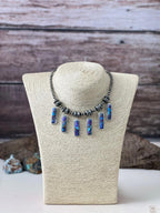 Handmade Sterling Silver Beaded Grape Dahlia Necklace "Signed Nizhoni" (5)