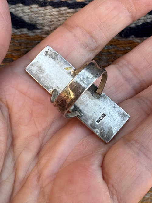 Old Pawn Sterling Silver Navajo Pueblo Ring Size 7