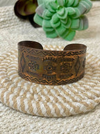 Vintage Handmade Copper Cuff