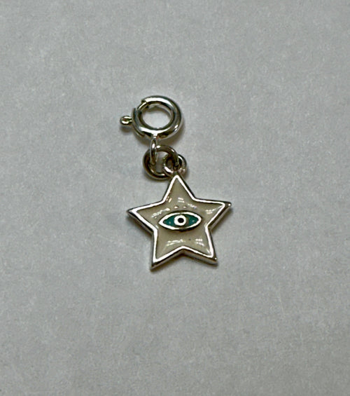Sterling Silver White Star Charm
