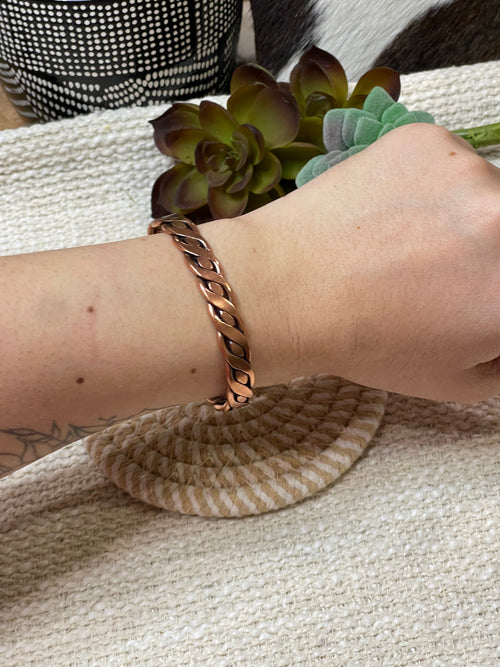 Vintage Handmade Copper Cuff