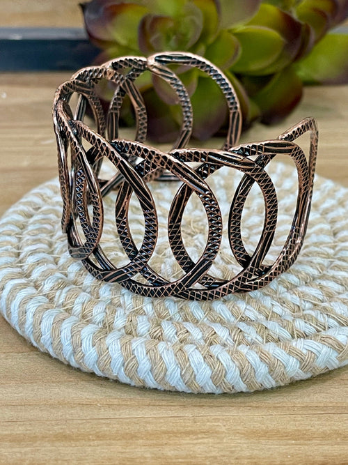 Vintage Handmade Copper Cuff