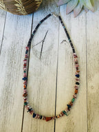 Multi Stone & Heishi Beaded 18 Inch Necklace