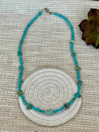 Vintage Old Pawn Turquoise and Sterling Silver Necklace