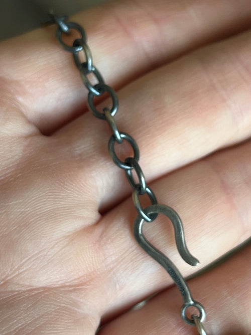 Handcrafted Sterling Silver and Freshwater Pearl Beaded Necklace & Earrings Set by Loretta Delgarito