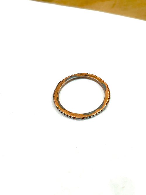 Vintage Handmade Copper Ring Sz 7