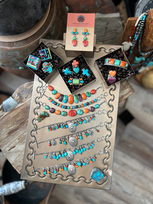 Raymond Coriz Sonoran Mountain Turquoise Cross Ring