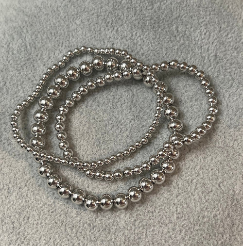 Beaded Stretch Bracelet Set of 3