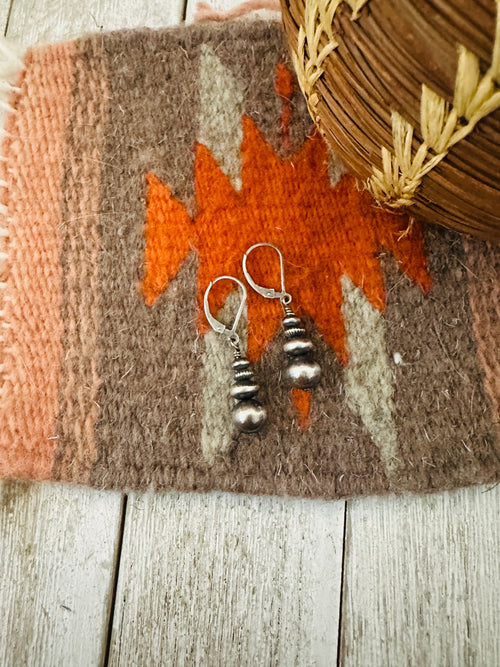 Navajo Sterling Silver Pearl Dangle Earrings