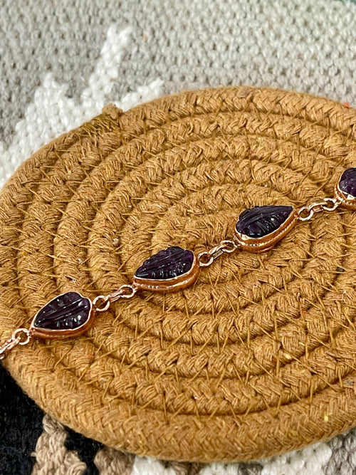 Vintage Handmade Copper Chain Bracelet