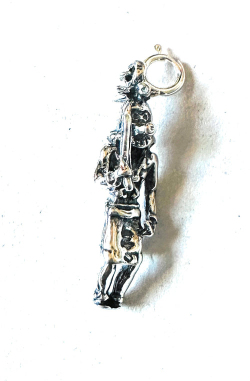 Handcrafted Sterling Silver Mini Kokopelli Charm