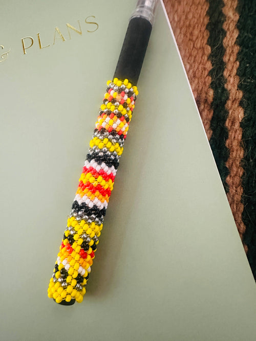 Handcrafted Muticolor Beaded Pen