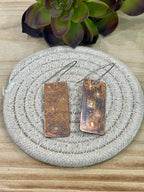 Vintage Handmade Copper Dangle Earrings