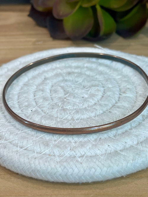 Vintage Handmade Copper Bangle Bracelet