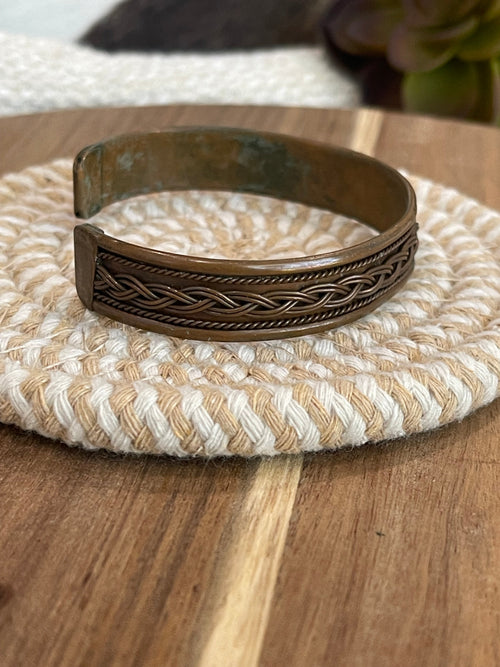 Vintage Handmade Copper Cuff